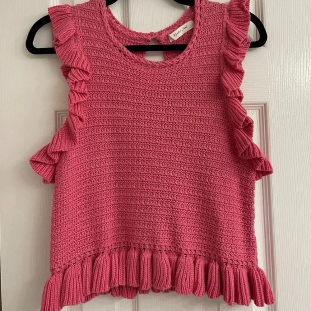 Mustard Seed Magenta Sweater Top NWT